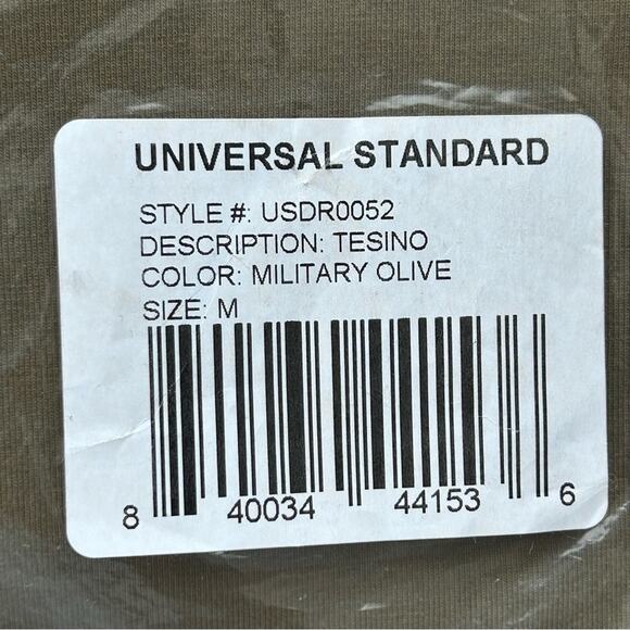 Universal Standard Tesino T-Shirt Dress Women's Size M | 2X Military Olive Knit - Picture 13 of 16